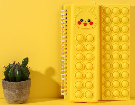 Fidget Notebook Multifunctional Cartoon Silicone Cover A5 Spiral ...