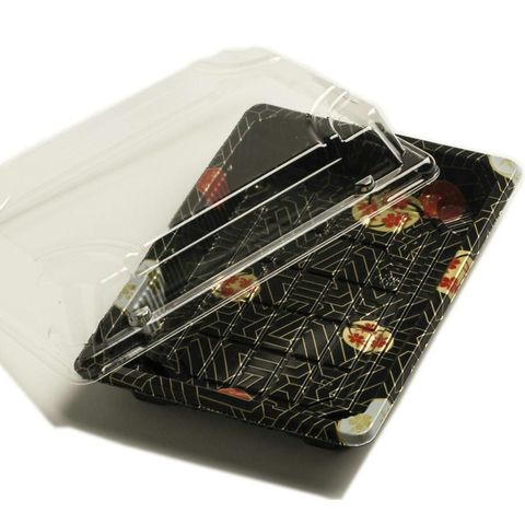 Buy Wholesale China Sushi Trays Disposable Sushi Containers With Lids Take  Out Containers Black Plastic & Sushi Tray at USD 0.05