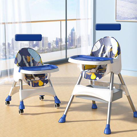 Chaise haute pliable Ultra compacte – Hauteur réglable, plateau amovible –  Siège bébé
