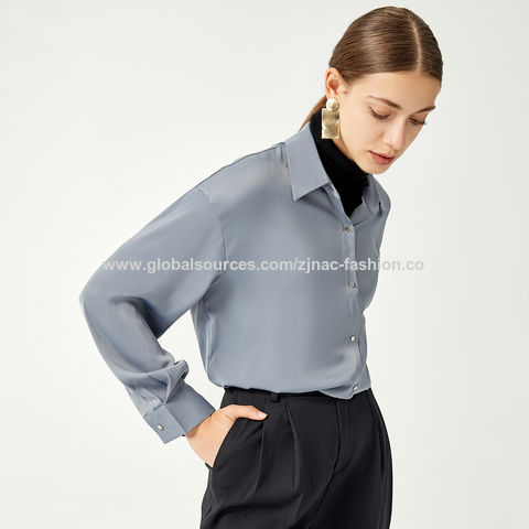 Achetez en gros Chemises Pour Femmes Col Polo En Coton Et