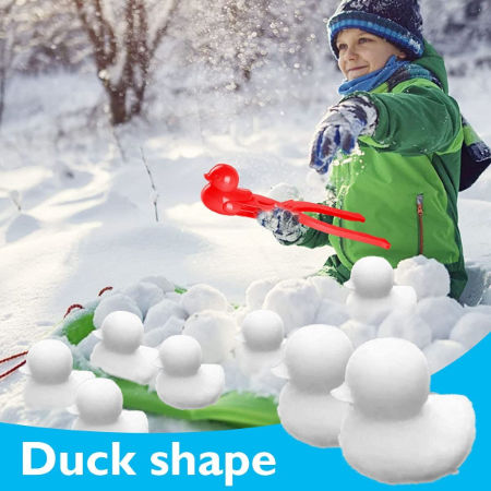 Monkys Snowball Maker,Duck Shaped Snowball Maker Clip Children Outdoor Winter Snow Ball Mold Tool Toy with Handle for Kids Outdoor Winter Toys