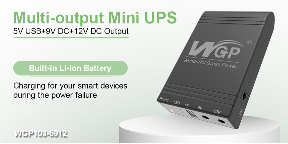 UPS, Online UPS, Multi Outputs, Online UPS, DC 9V 12V, Charging for WiFi Router Modem Mobile Phone supplier