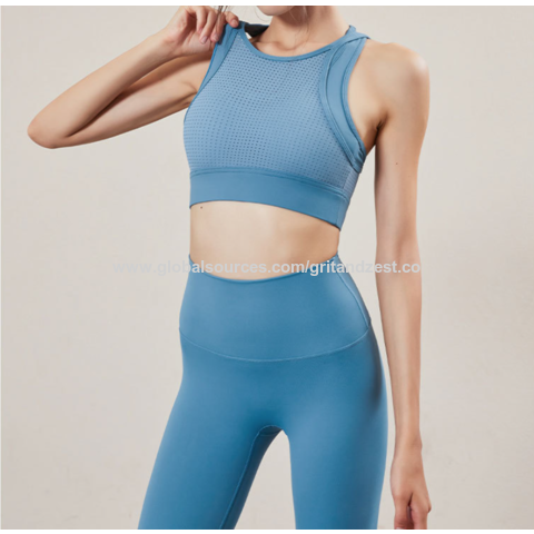 Buy Wholesale China Racerback Sports Bras For Women Padded Cutout Yoga Bra  Wirefree Workout Crop Tops & Sports Bra at USD 5.3