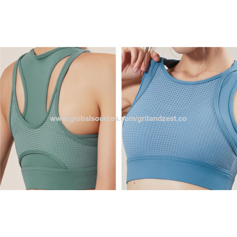 Buy Wholesale China Racerback Sports Bras For Women Padded Cutout