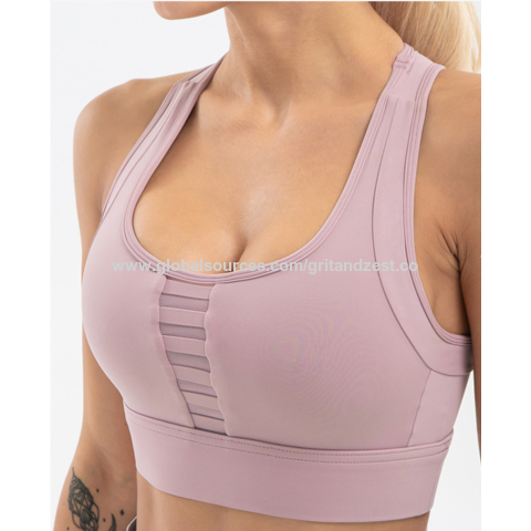 Buy Wholesale China Racerback Sports Bras For Women Padded Cutout