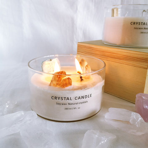 Crystal Soy Candle, Soy Wax Candle