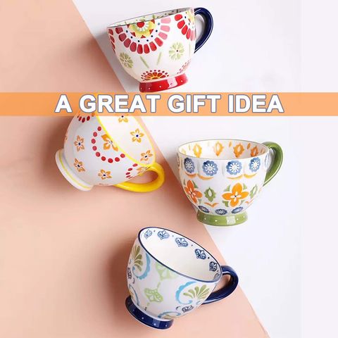 Buy Wholesale China Beautiful Floral Pattern Mother's Day Gift Ceramic Tea  Cup Coffee Mug & Mother's Day Gift Mug at USD 0.8