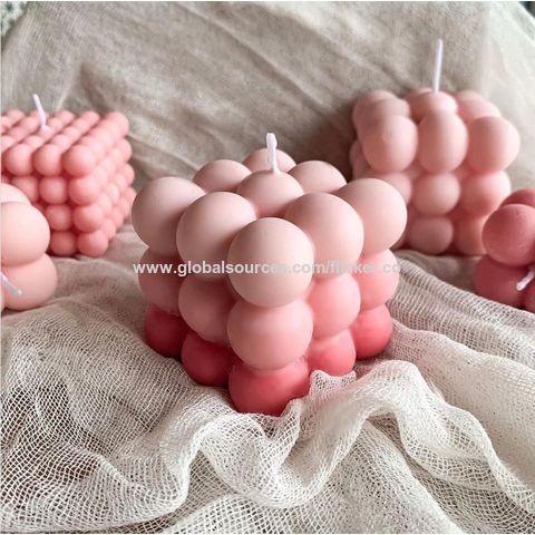 Pink Bubble Candles