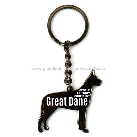 Wholesale Black Dog Keychain Clip