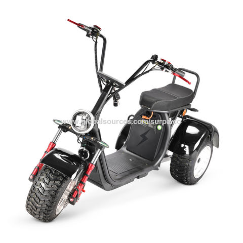 Electric Scooter Citycoco Triciclo Triciclo Elétrico De Três Rodas