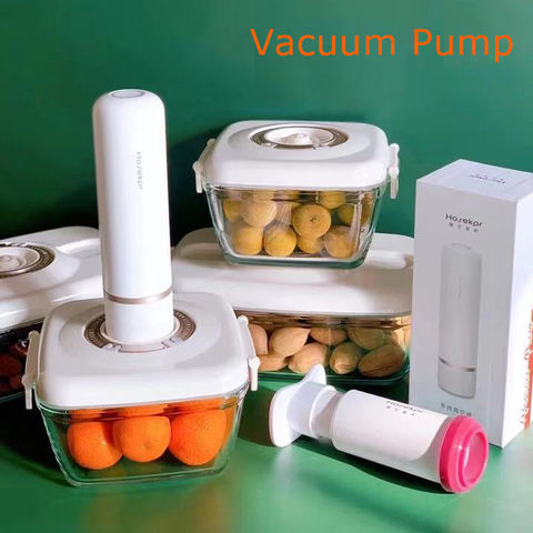 Vacuum Seal Food Storage Container With Air Pump Food Preservation  Moisture-proof Container Vacuum Sealed Kitchen Accessories
