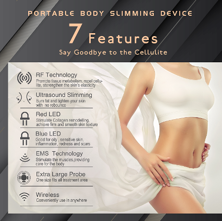 6 in 1 Ultrasonic Infrared EMS Massager Cavitation Machine Body Slimming Device Photon Therapy Body Slimming Device Supplier