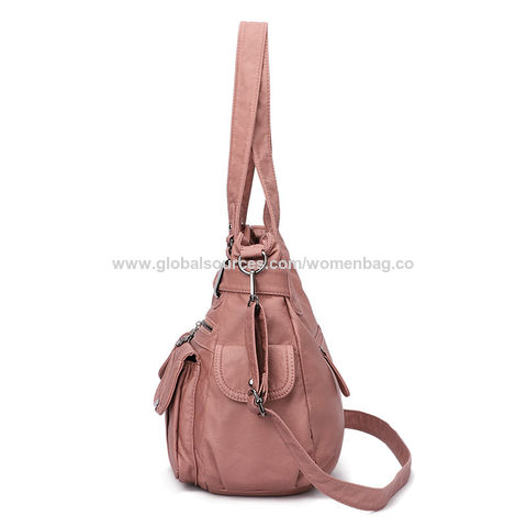Wholesale 2021 New Designs Women's Pu Leather Shoulder Handbag Lady Bags  Women Handbags pink Girl Tote Bag From m.