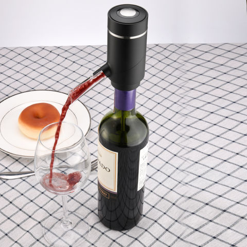 Abridor eléctrico de vino - Juego de regalo de vino - Aireador eléctrico de  vino - Dispensador de vino con pilas, abrebotellas de vino recargable con