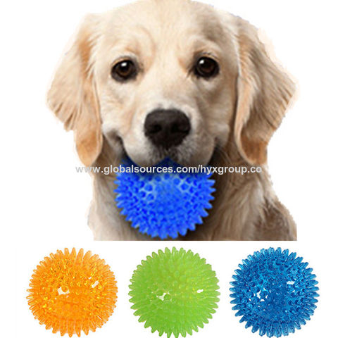 2 Pack Dog Ball Toys For Pet Tooth Cleaning, Chewing, Fetching, Iq Treat  Ball Food Dispensing Toys (small 2 Inch)blue Yellow