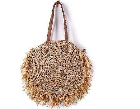 Designer Straw Tote Bag