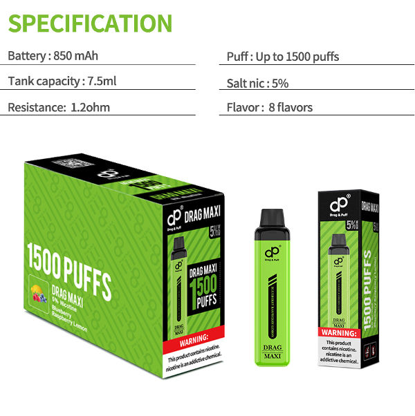 Drag&Puff Disposable Flavoured Electronic Cigarette Vape Pen Disposable