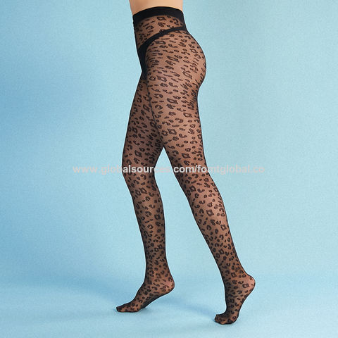 Buy Wholesale China Fashion Leopard Printed Pattern Jacquard Women Pantyhose  & Fashion Beautiful Pantyhose at USD 1.75