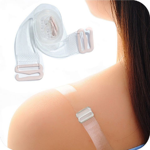 High Elastic Invisible Plastic Buckle TPU Adjustable Transparent Bra Strap  - China Bra Strap and Underwear Accessories price
