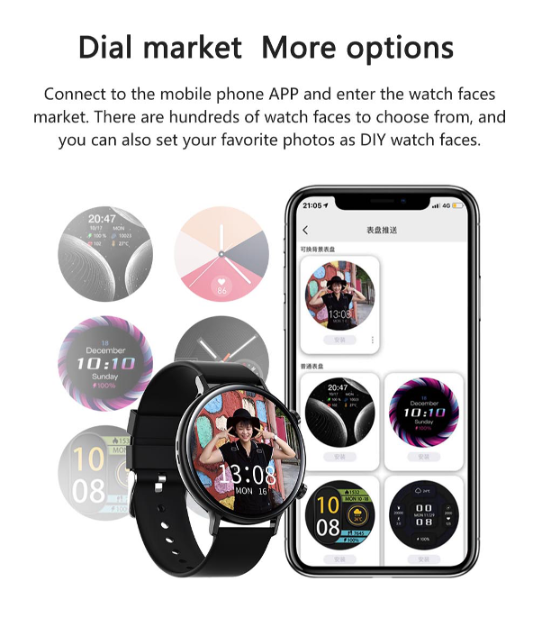 Best Sports Digital Watches Fitness Monitor Smart Watch Menstrual Record Smart Watch Supplier