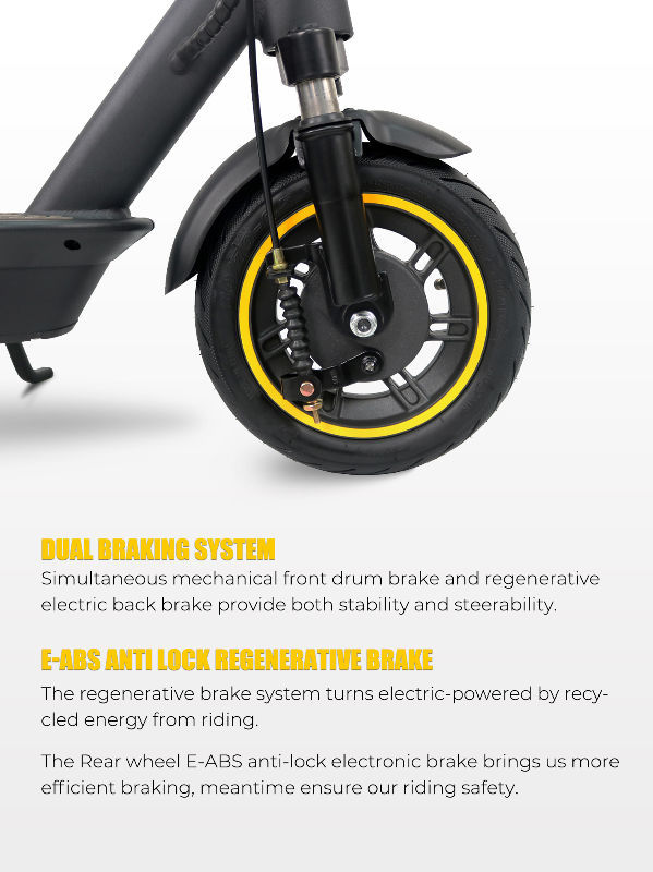 Electric energy recovery regenerative braking system Folding Super rear