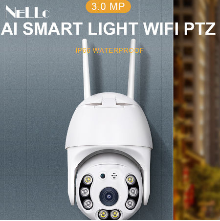 Tuya 3.0MP Dual Light Wireless Mini Camera Smart Home IP Camera Wifi Alexa Security Camera supplier
