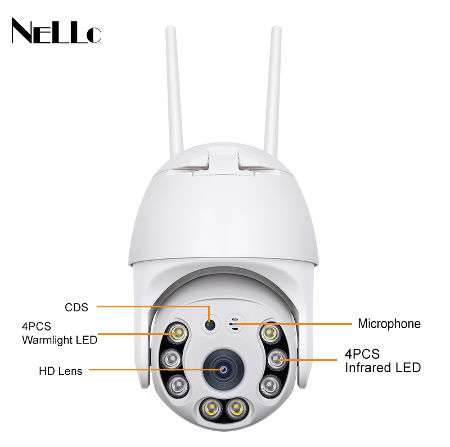 Tuya 3.0MP Dual Light Wireless Mini Camera Smart Home IP Camera Wifi Alexa Security Camera supplier