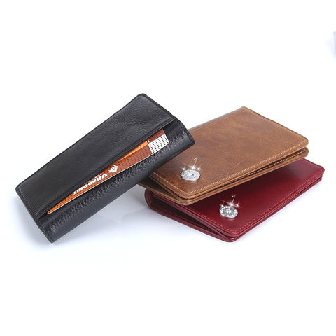 Buy Wholesale China Custom Rfid Silm Magnetic Leather Money Clip Wallet  Luxury Credit Card Holder For Men & Silm Magnetic Leather Money Clip Wallet  at USD 2.49