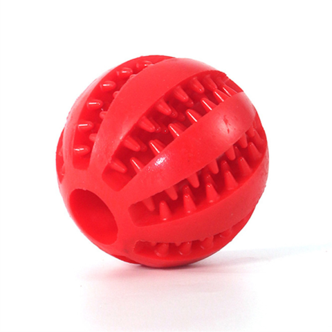 Popular New Pet Dog Toys Chew Resistant Molars To Relieve Boredom Toy Ball  Tpr Rubber Food Leakage Ball