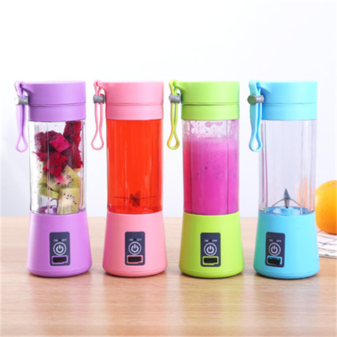 Portable Blender,Personal Blender with USB Rechargeable Mini Fruit Juice  Mixer, Mini Blender Travel with 13oz Bottles-Green