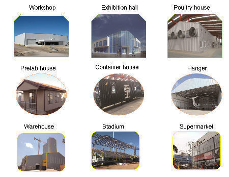 Steel structure building construction industry modular warehouse workshop supplier