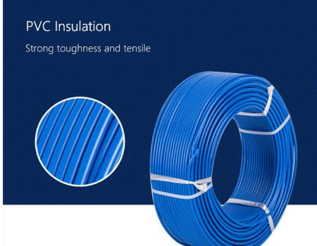 100M PVC Insulated BVR Electrical Cable Stranded Copper Wire 1mm²-6mm²  Flexible