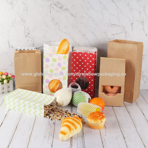 White Paper Kraft Bags, Bakery Bags, Grocery Bags, Craft Bag