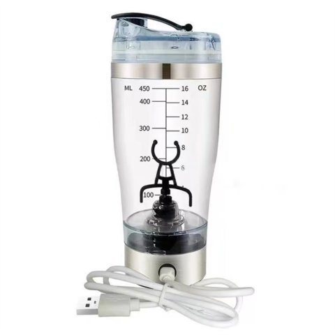 VONTER Electric Protein Shaker Mixing Bottle 450ml Portable