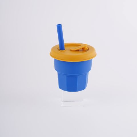 Buy Wholesale China Reusable Baby Silicone Straw Cup Toddler