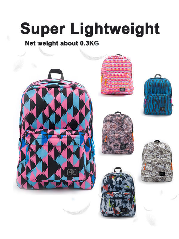 Casual Colorful Portable Mochila School backpack Bags daypack 