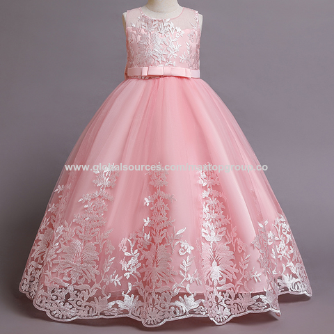 Vestido de niña sin mangas, Vestido de princesa, vestido de niña de las flores, Vestidos de concurso para niña