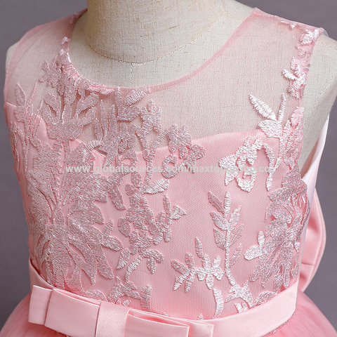 Vestido de niña sin mangas, Vestido de princesa, vestido de niña de las flores, Vestidos de concurso para niña