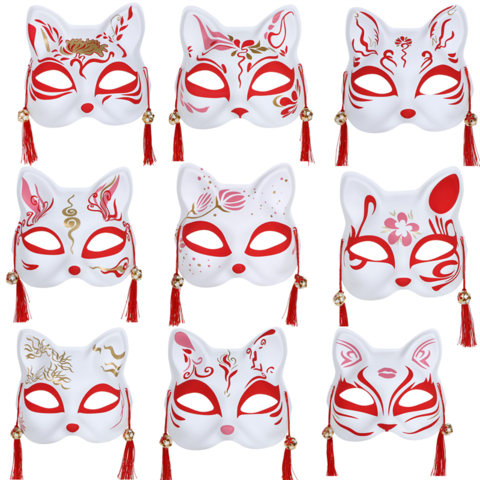 Japanese Cat Masks, Face Mask, Fox Face