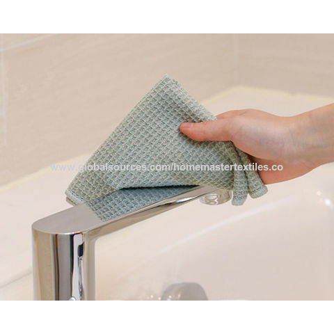 Buy Wholesale China Microfiber Kitchen Towel Super Absorbent Fast Drying  Waffle Weave Dishcloths,dish Drying Towels & Towel