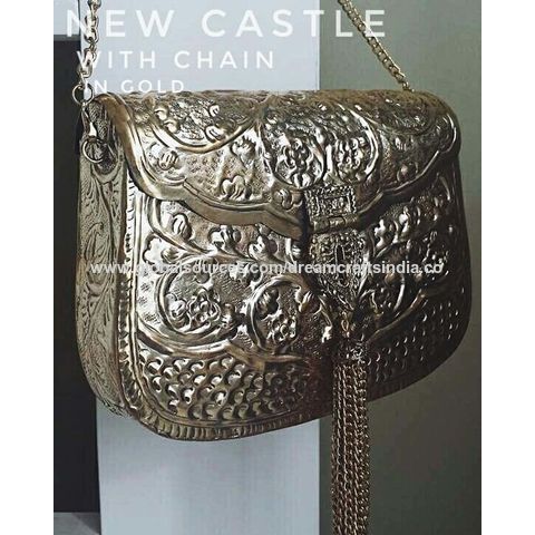 Compre Bolso De Mano De Metal Vintage De India Hecho A Mano De