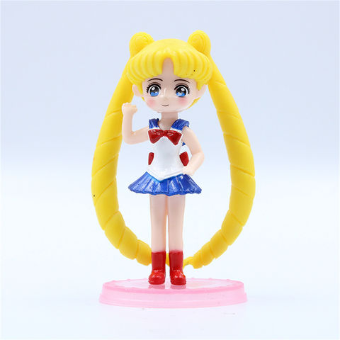 Buy Wholesale China Sailor Moon Action Figure Cute Anime Pvc Miniatures &  Models Toy Ornament With Base & Sailor Moon Action Figure at USD 0.47