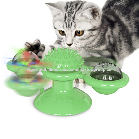 Pet Product Cat Leakage Food 2 In 1 Toys Turntable Ball Toys Kitten Funny