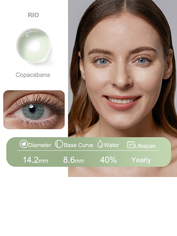 Freshgo RIO yearly contact lenses mel colors eye cosmetic decortation