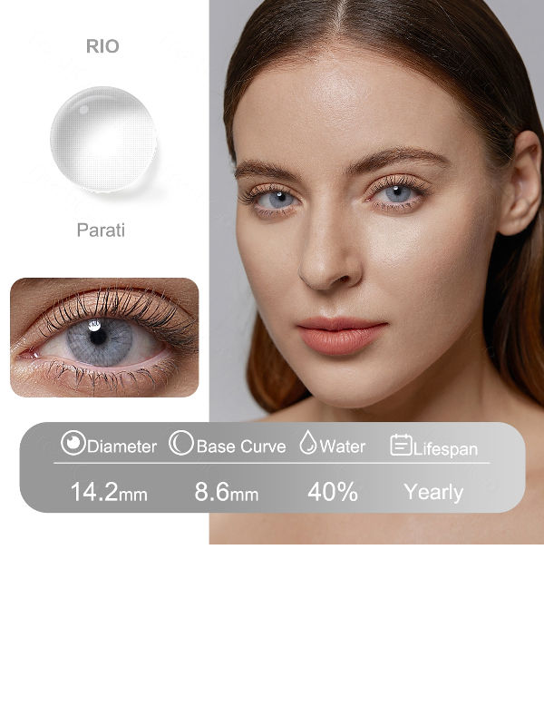 Freshgo RIO yearly contact lenses mel colors eye cosmetic decortation