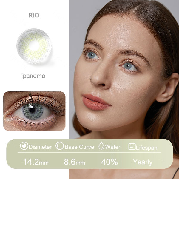 Freshgo RIO yearly contact lenses mel colors eye cosmetic decortation
