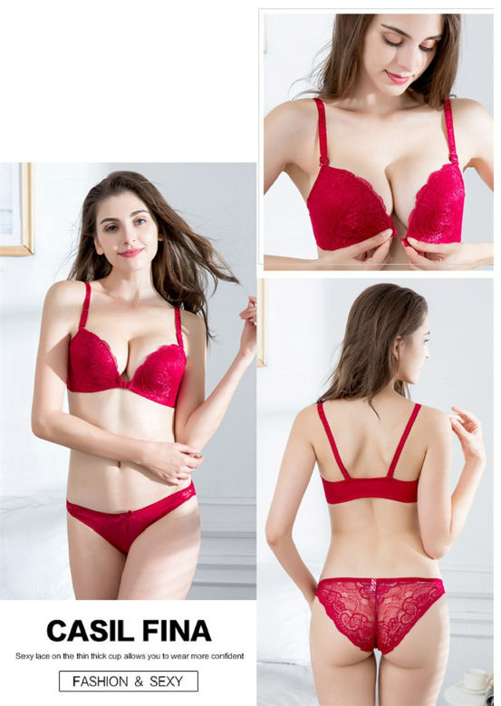Factory Direct High Quality China Wholesale 2022 Hot Sexy Lace Front Buckle  Bra Without Wire Push Up Adjustable Women's Underwear Sets Oem $7 from  Jiachen Biological Technology co.,ltd