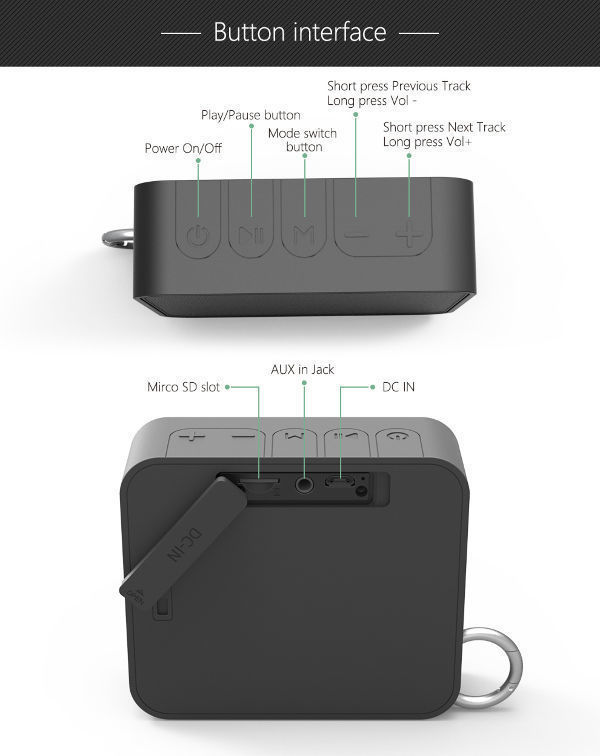 U3i Wireless charging Bass Portable Speaker Best Bluetooth Speaker For ...