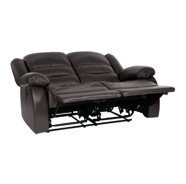 Two Seats Recliner Sofa Chair, 80 Inch Leather Reclining Sofa