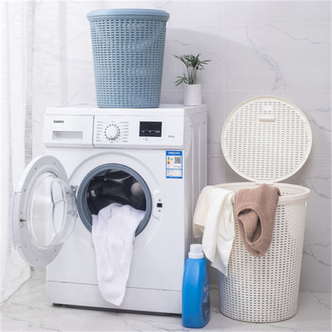 Buy Wholesale China Large Plastic Dirty Clothes Storage Basket With Cover  Bedroom Bathroom Laundry Baskets & Laundry Baskets at USD 3.9